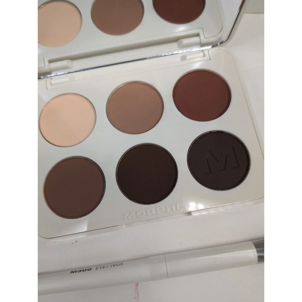 NEW LOT3😍Morphe Eyeshadow Palette Tailored Nudes+ Jeans Spirited M300 Eye Brush